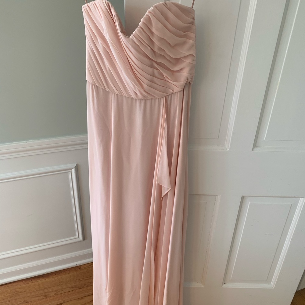 Amsale Blush Jaycie Dress